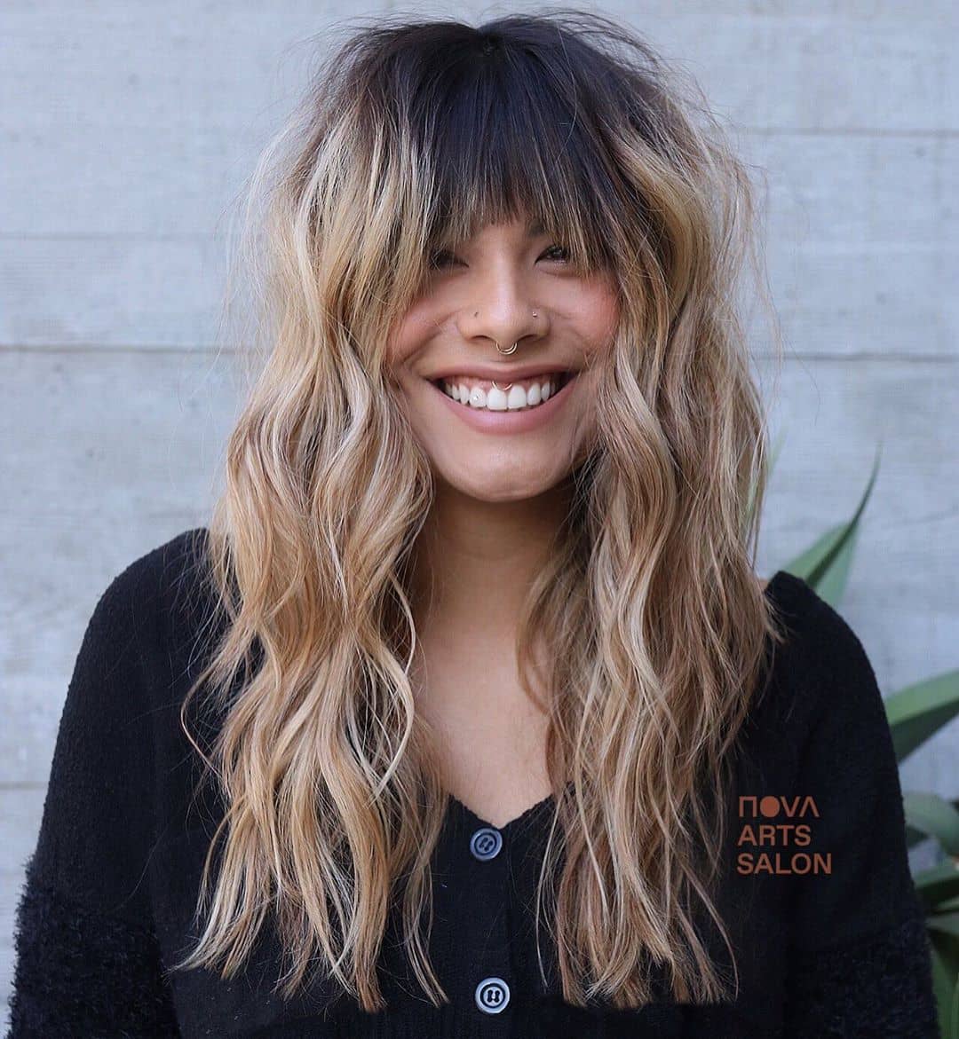 23 Perfectly Flattering Long Hairstyles With Bangs - StylesRant