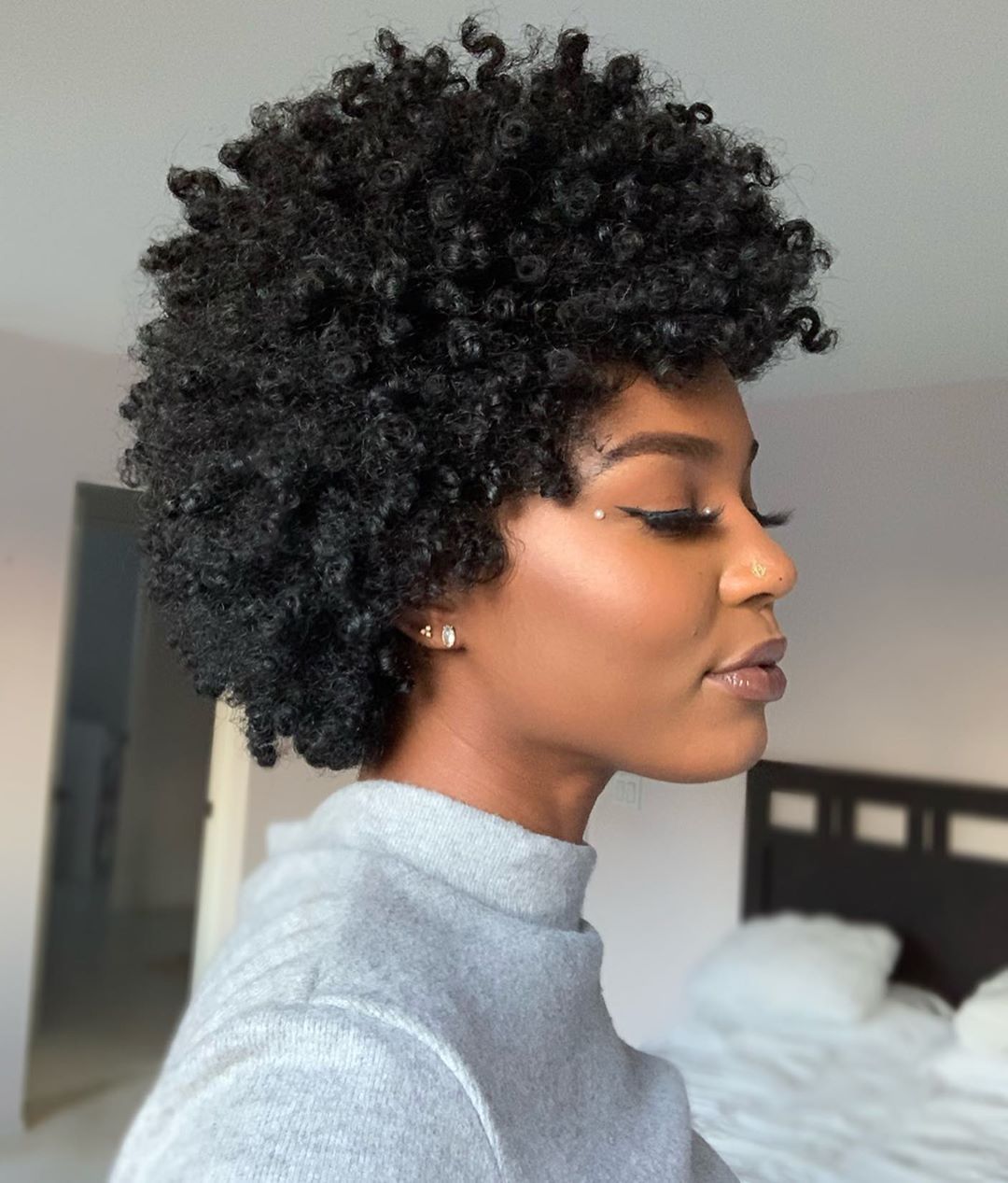 Rounded Natural Afro