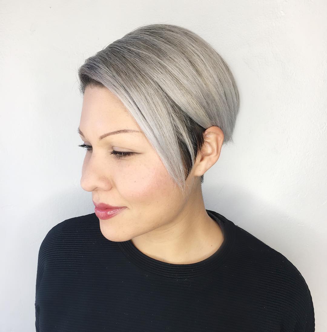 Silver With Brunette Underneath