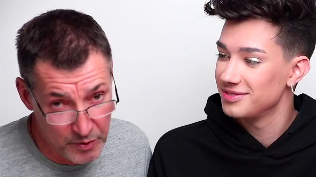 James Charles and his dad